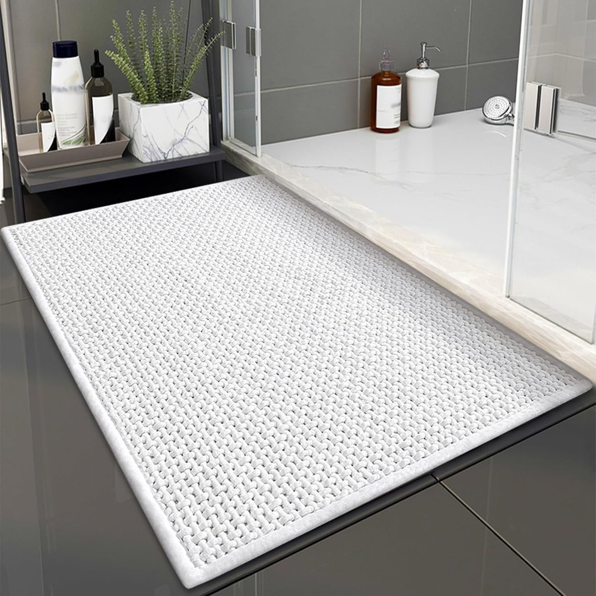 Stunq® Zachte en Absorberende Badmat - Antislip, Wasbaar, 40 x 60 cm