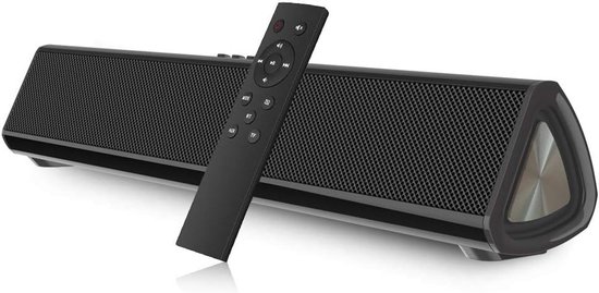 Heymell 59 cm 2.1ch 120 W kleine Bluetooth SoundBar voor tv-apparaten met geïntegreerde subwoofer. Optische aux Heymell 59 cm 2.1ch 120 W kleine Bluetooth SoundBar voor tv-apparaten met geïntegreerde subwoofer. Optische aux