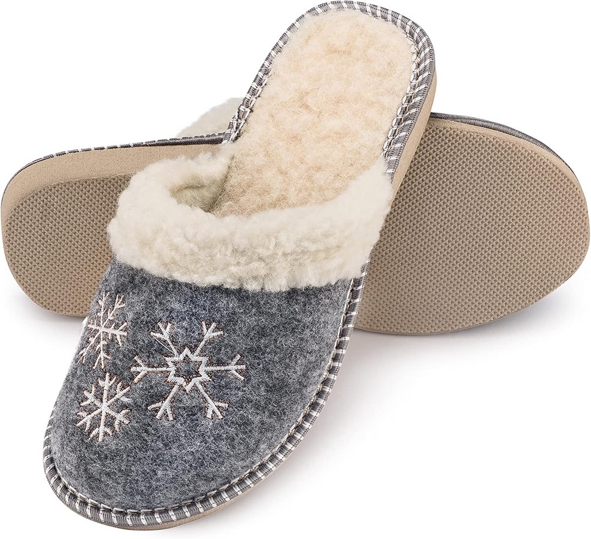 Comfortabele Dames Pantoffels van Vilt - Warme Huislaarzen voor de Winter
