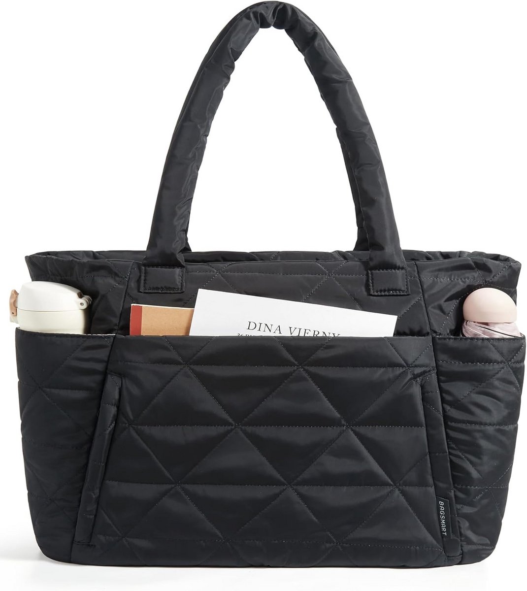Grote Dames Tote Bag Schoudertas met Rits en Vakken voor Reizen