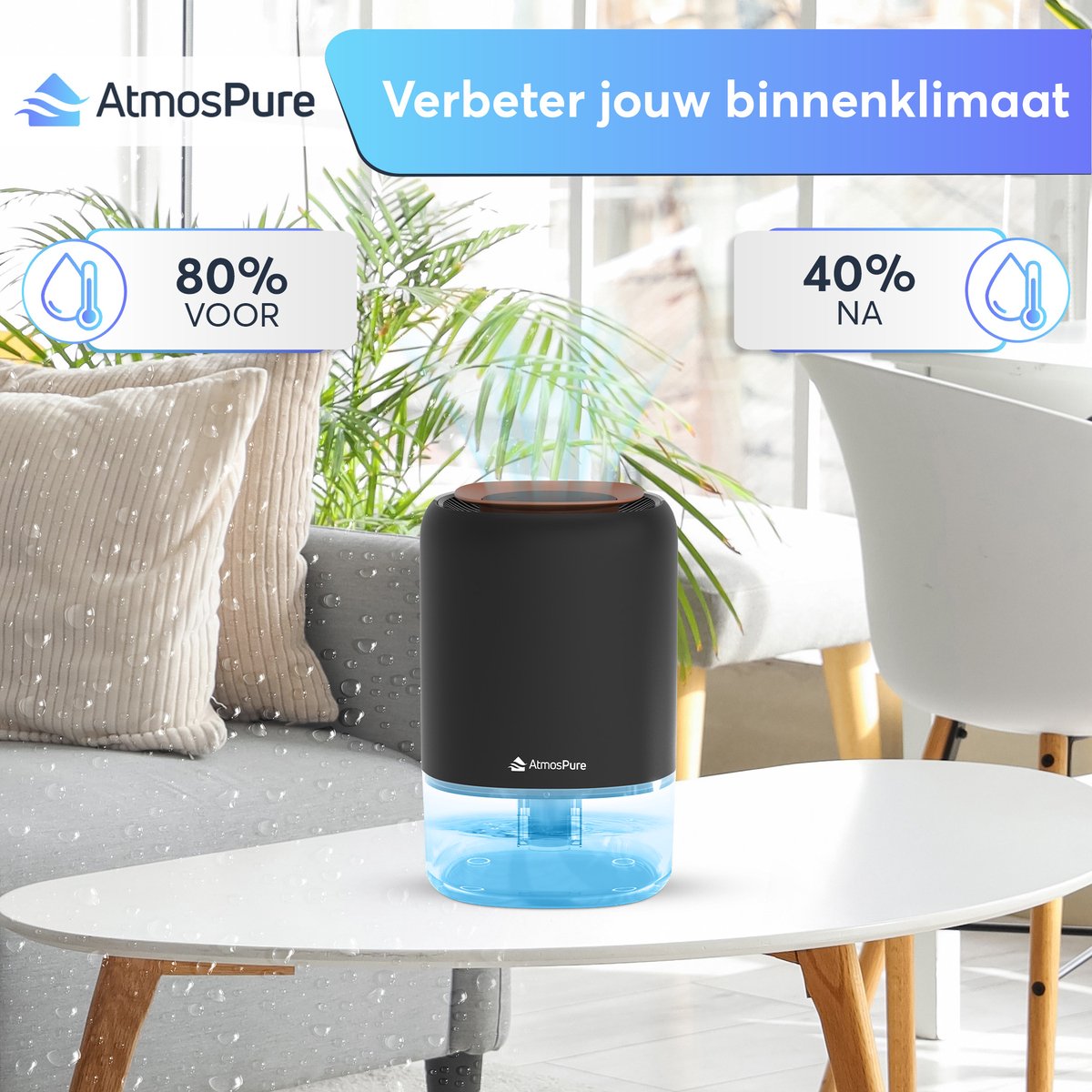 AtmosPure Luchtontvochtiger AirDry Compact thumbnail 5