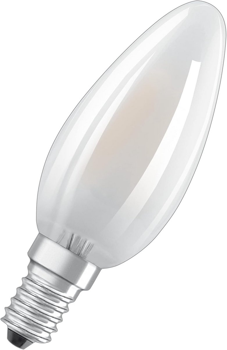 Dimbare LED Lamp E14 Kaarsvorm Mat Glas Koud Wit Hoge Kleurweergave CRI90
