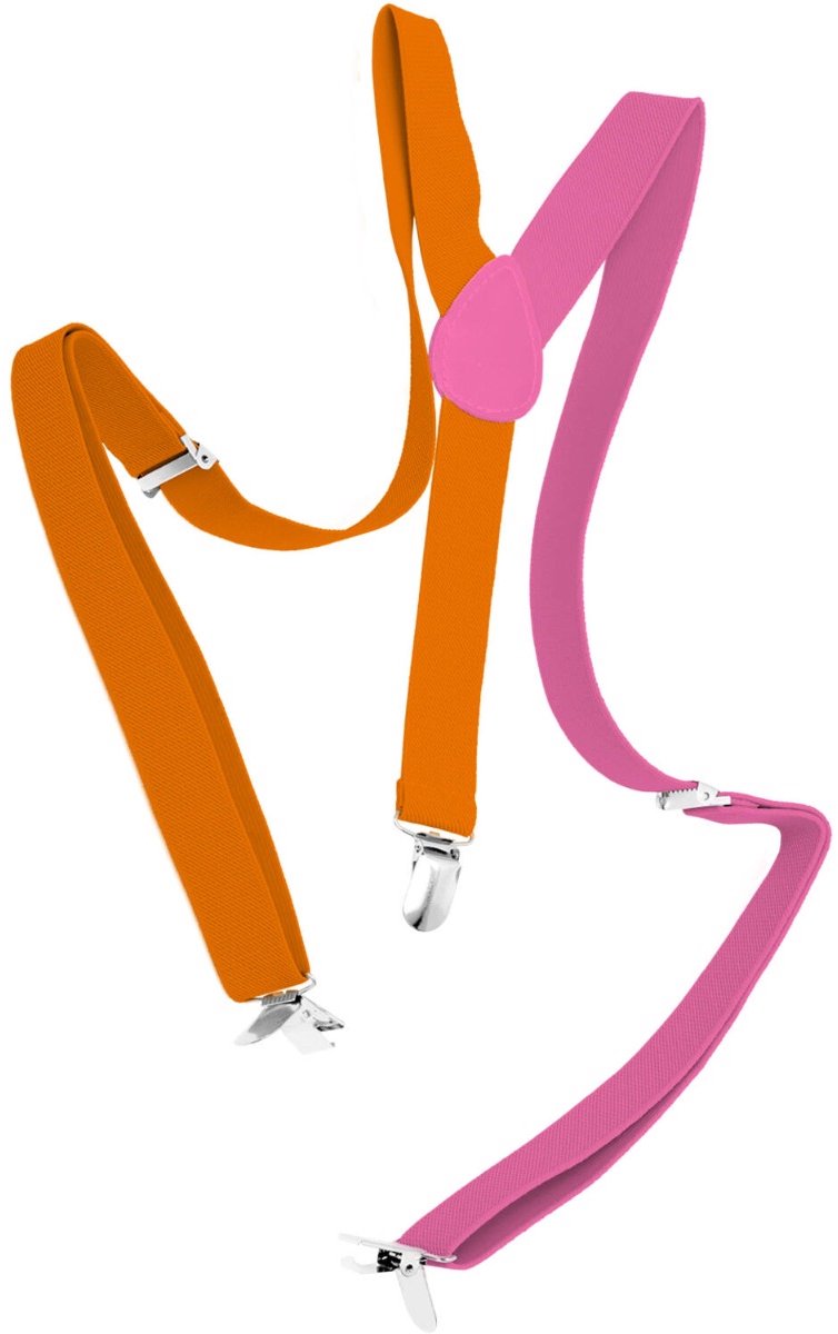 Bretels Colorblock Oranje/Roze