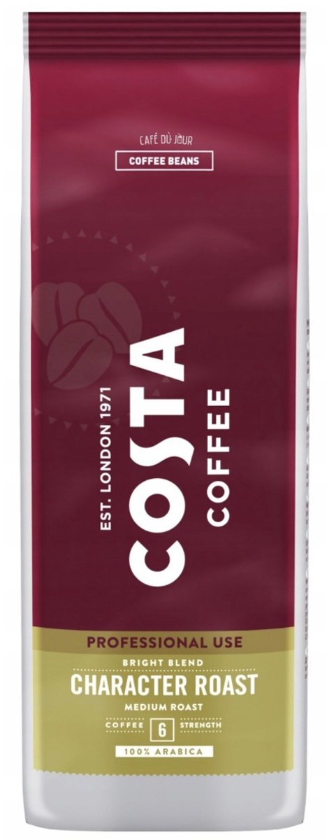 Costa Coffee Character Bright Blend Medium Roast - koffiebonen - 1 kilo