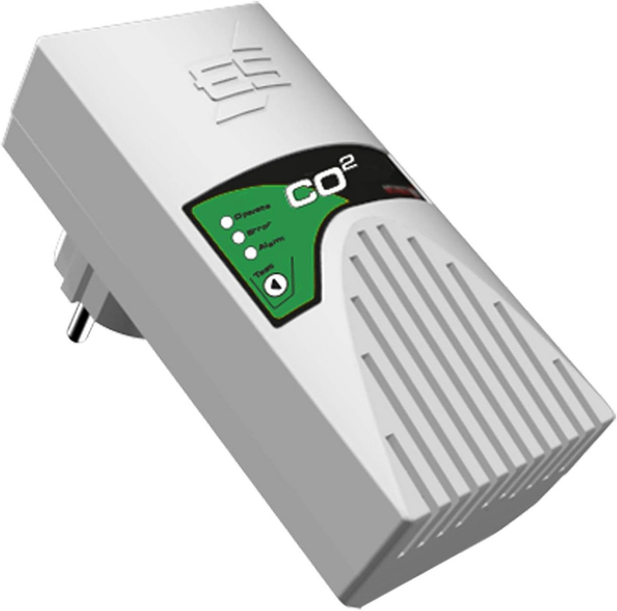 CO2 Gasmelder op Netvoeding met Akoestisch en Optisch Alarm