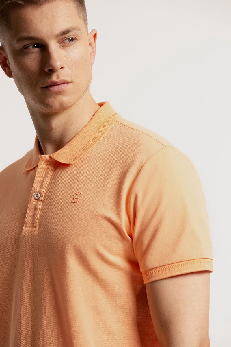 Chief Heren Polo Oranje - Maat S
