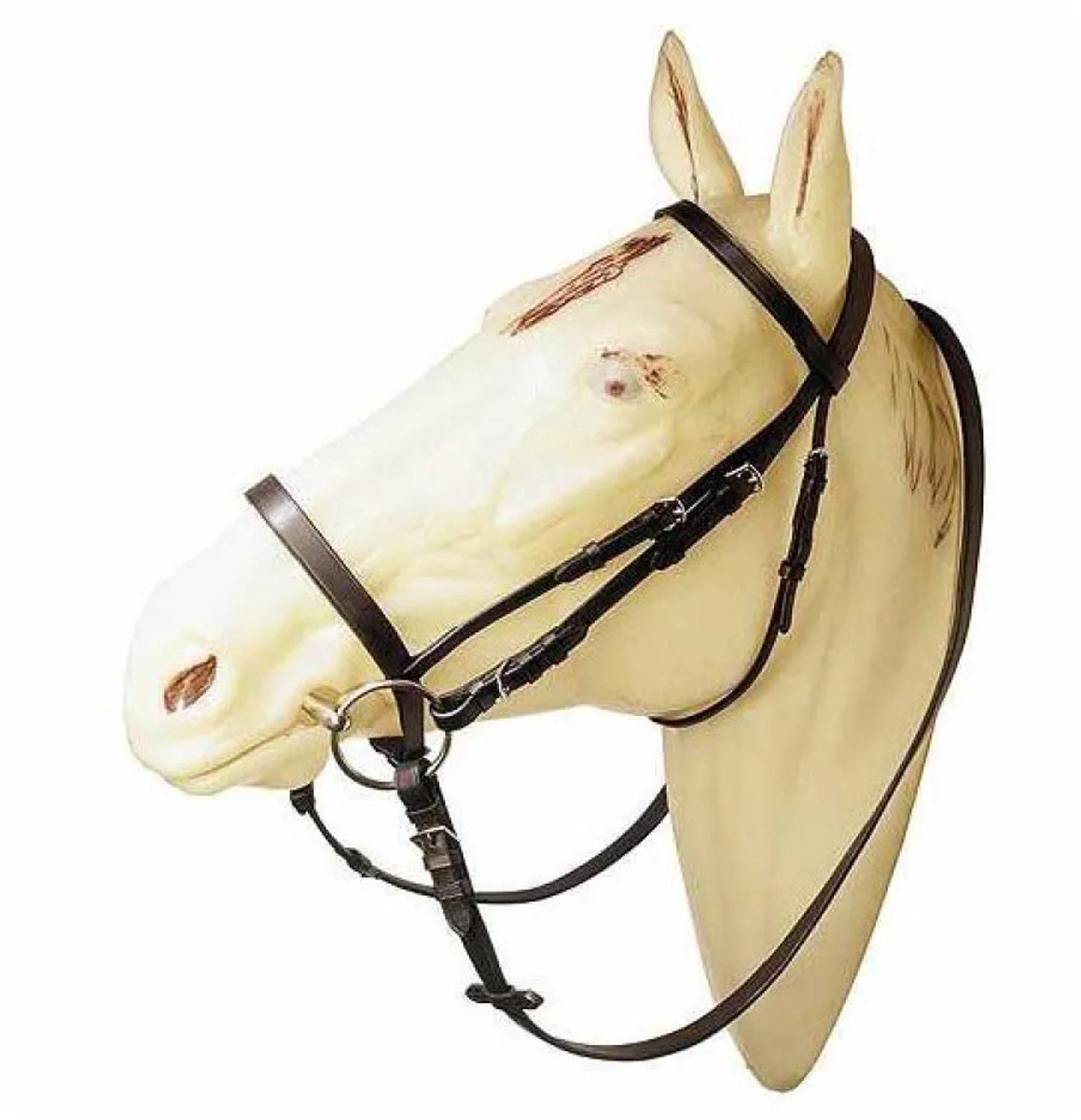 Marjoman Distribucion Smooth Browband And Noseband Hoofdstellen Bruin Full