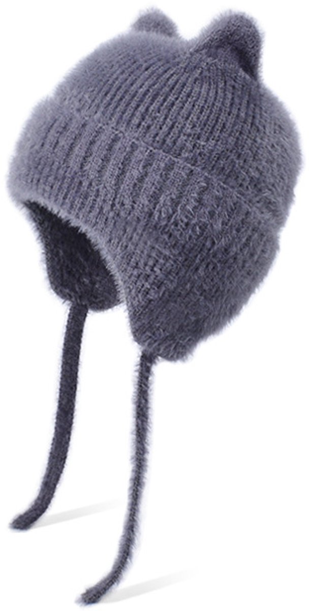 Bonnet Tricoté Enfant Hiver Avec Écharpe - Ensemble Chapeau + Tour De Cou Doublure Polaire Chaud Pour Garçon 4-10 Ans