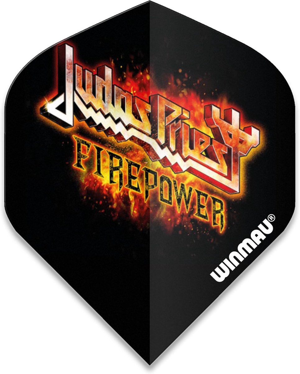 Extra Dikke Dartflights met Vlammend Rock Logo - 3 Stuks