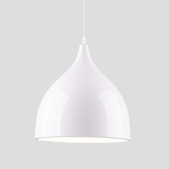 Industri le Vintage Hanglamp Zwart Of Wit Met E27 Fitting Voor industri-le-vintage-hanglamp-zwart-of-wit-met-e27-fitting-voor