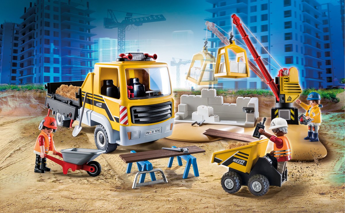 PLAYMOBIL City Action Bouwplaats met kiepwagen - 70742 — afbeelding 4