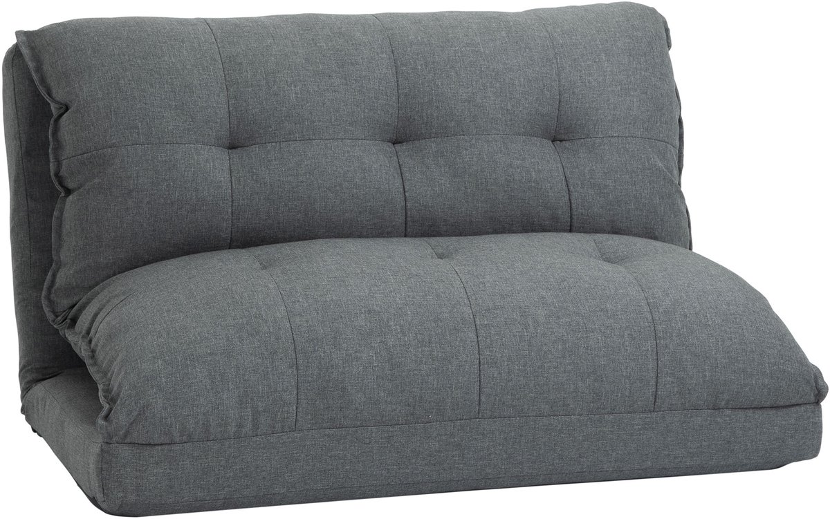 Slaapstoel - Uitklapbaar - Slaapbank - Logeerbed - Zetelbed - Slaapfauteuil - Vouwbed - 1 persoons - Zeer comfortabel - Grijs