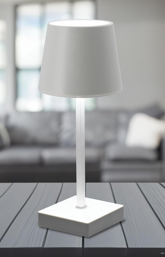 Dimbare LED Tafellamp op Batterijen met Touch Sensor - Zwart - Sfeervolle Nachtlamp voor Bureau of Bedside — afbeelding 3