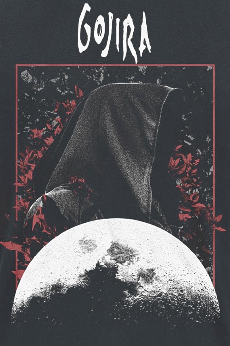 Grim Moon T-shirt zwart voor fans van heavy metal muziek