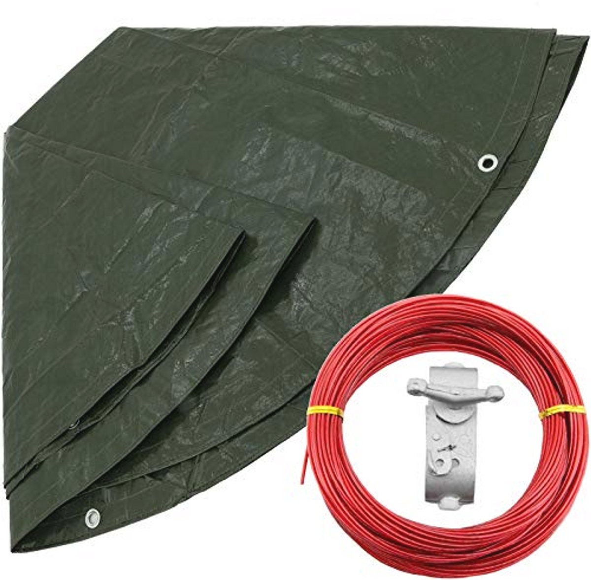 Ronde Zeildoek 5 m Ø - Waterdichte Bescherming voor Tuin en Buiten