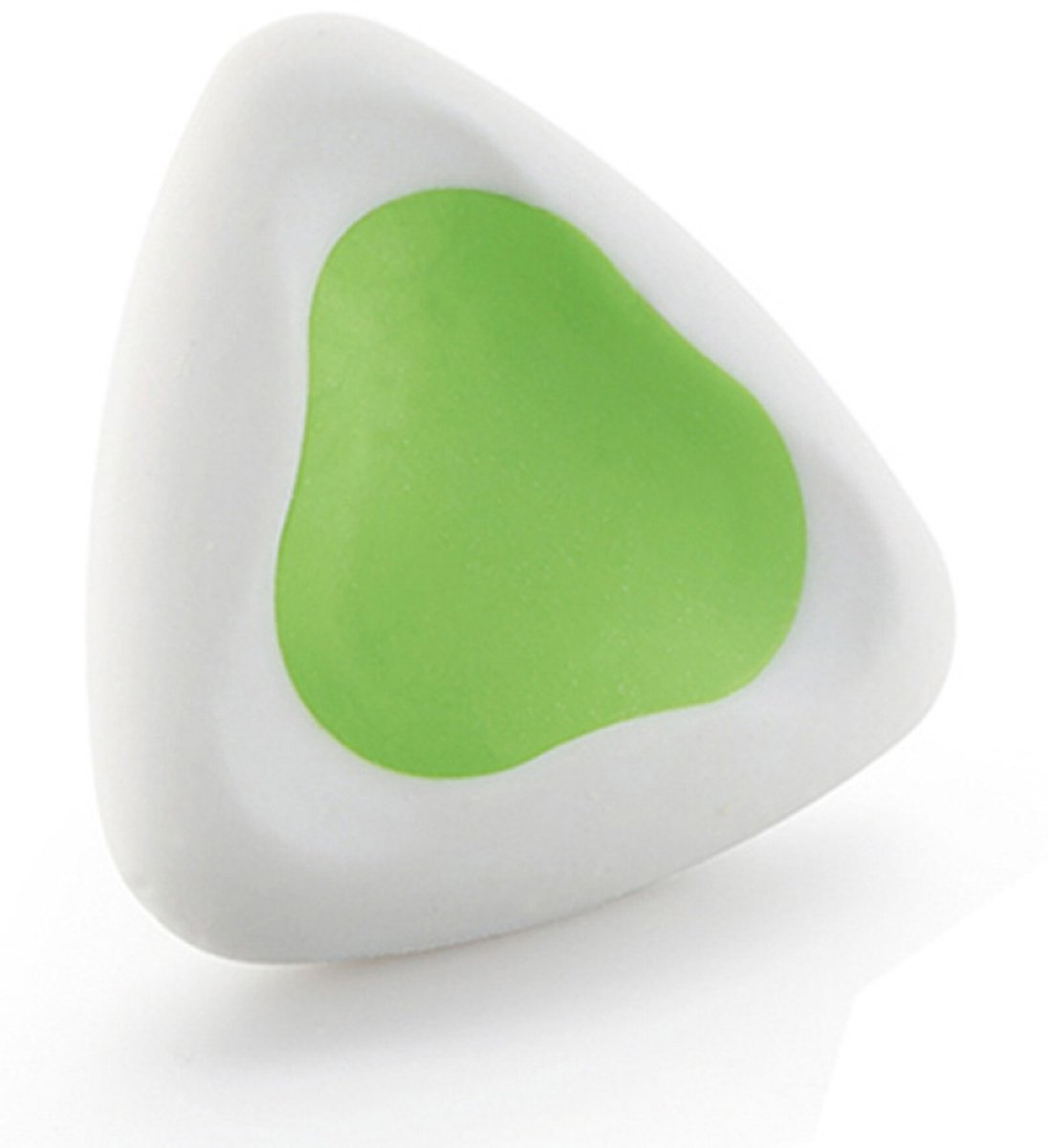 Merkloze Wisser, Driehoekig, Wit-Groen, 5x5 cm