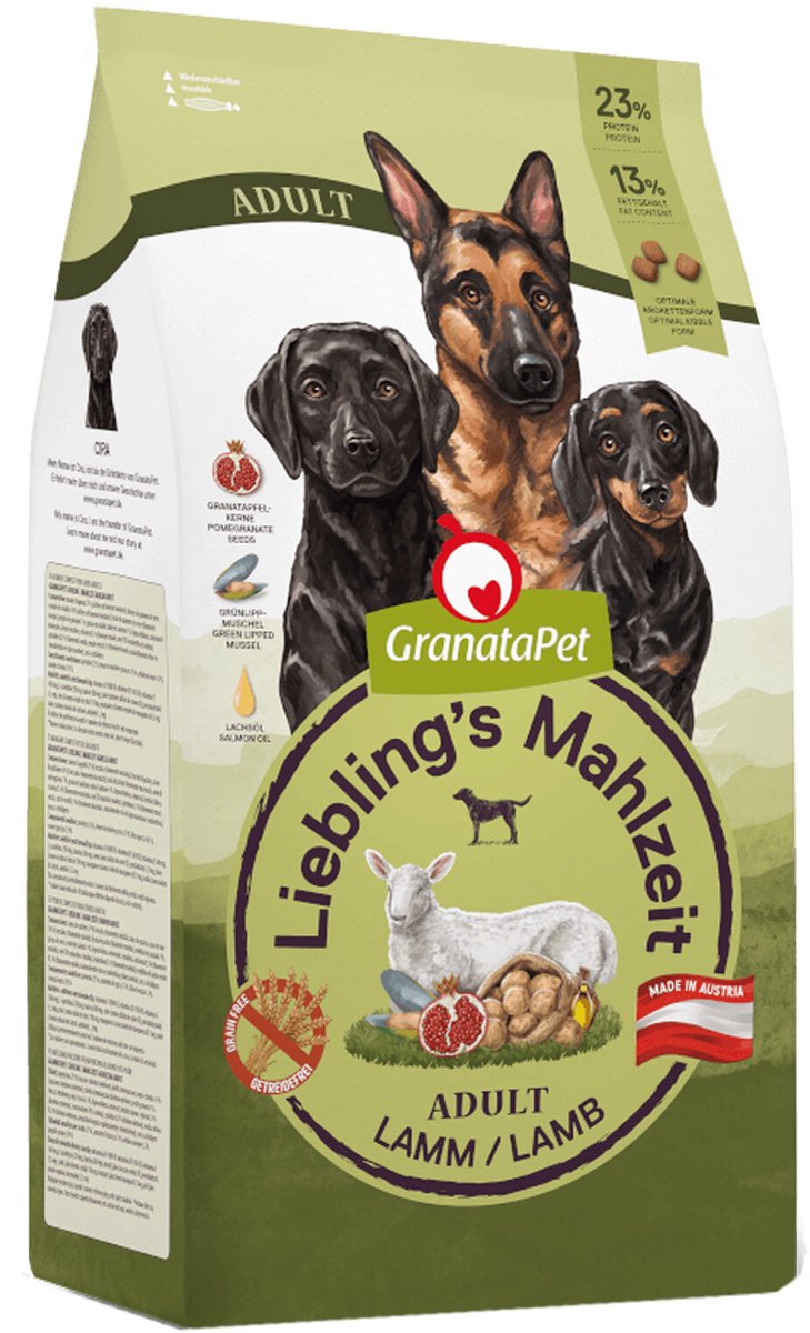 GranataPet GranataPet Liebling's Mahlzeit Hondenvoer - Lam - 10 kg