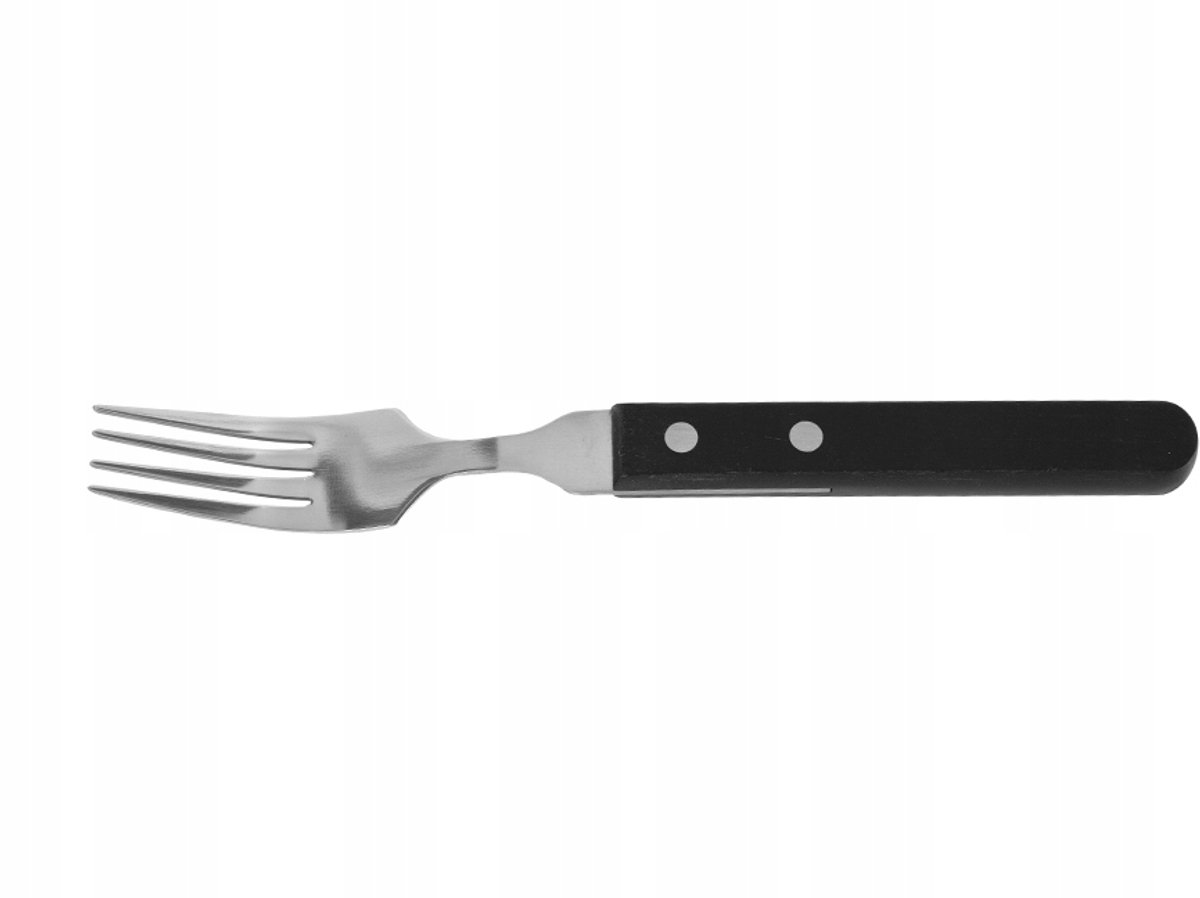 Zwarte Steakvork - Roestvrij Staal 18/0