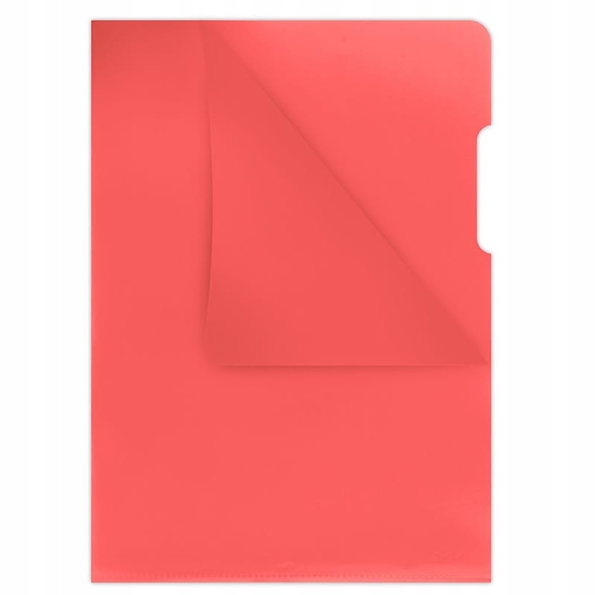 Donu L-Type PP A4 Mapj, 180 micron, glashelder, rood