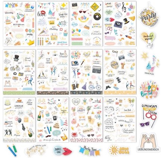 310+ Stickers voor Verjaardag en Scrapbooking - Decoratie en Geschenkideeën | bol