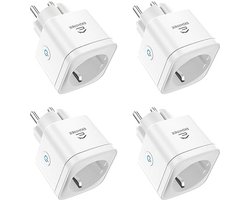 WLAN Smart Stopcontact 5GHz - Slimme Wifi Stopcontacten voor Thuis met Stroomverbruik Meten en Tijdschema