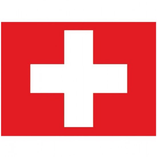 Vlag van Zwitserland stickers - 7 x 10 cm - Landen - Zwitserlandanse vlaggetjes - versiering - feestartikelen