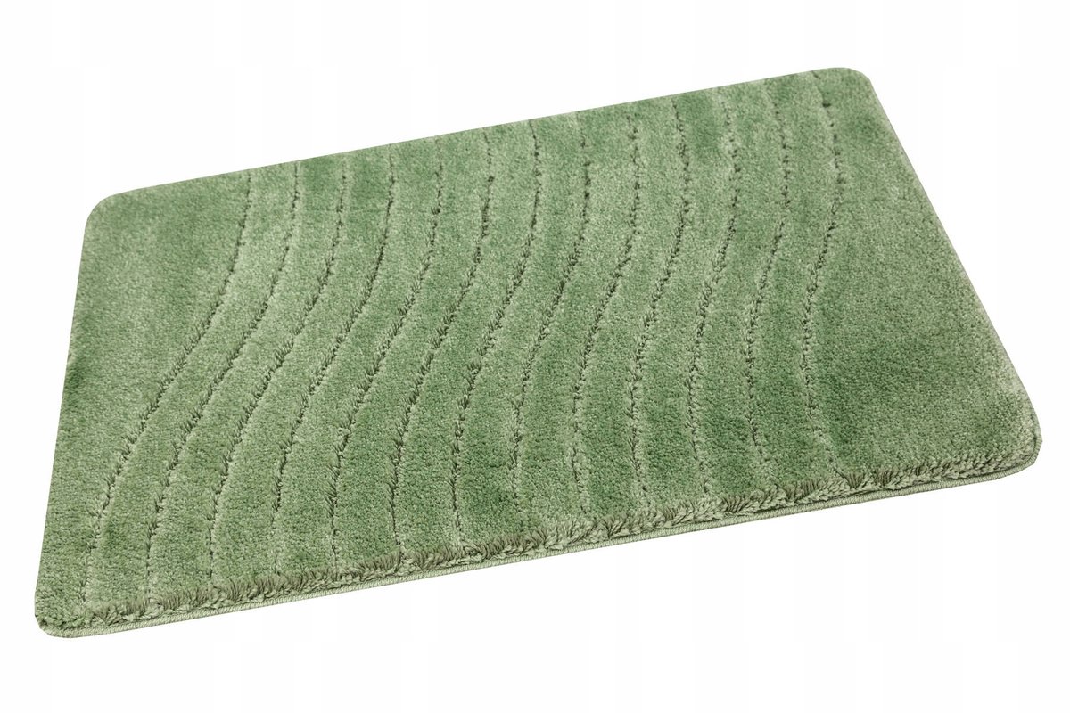 Sara Antislip Badkamermat Groen Goudvend 60x100 cm