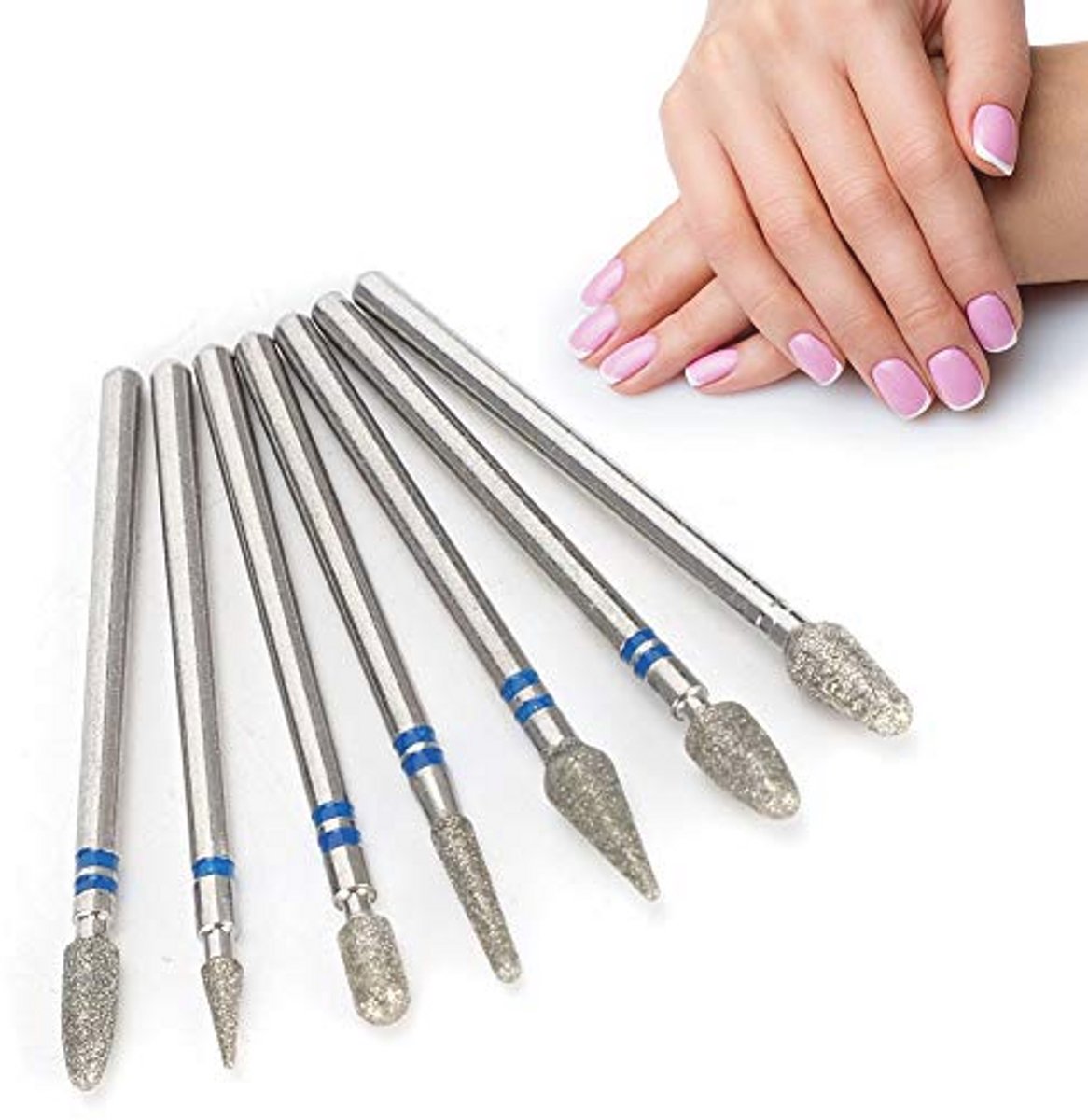 Manicure Bladets voor Nagelfrezen & Slijpgereedschappen - Diamantzand Opzetstuk voor Professioneel Gebruik