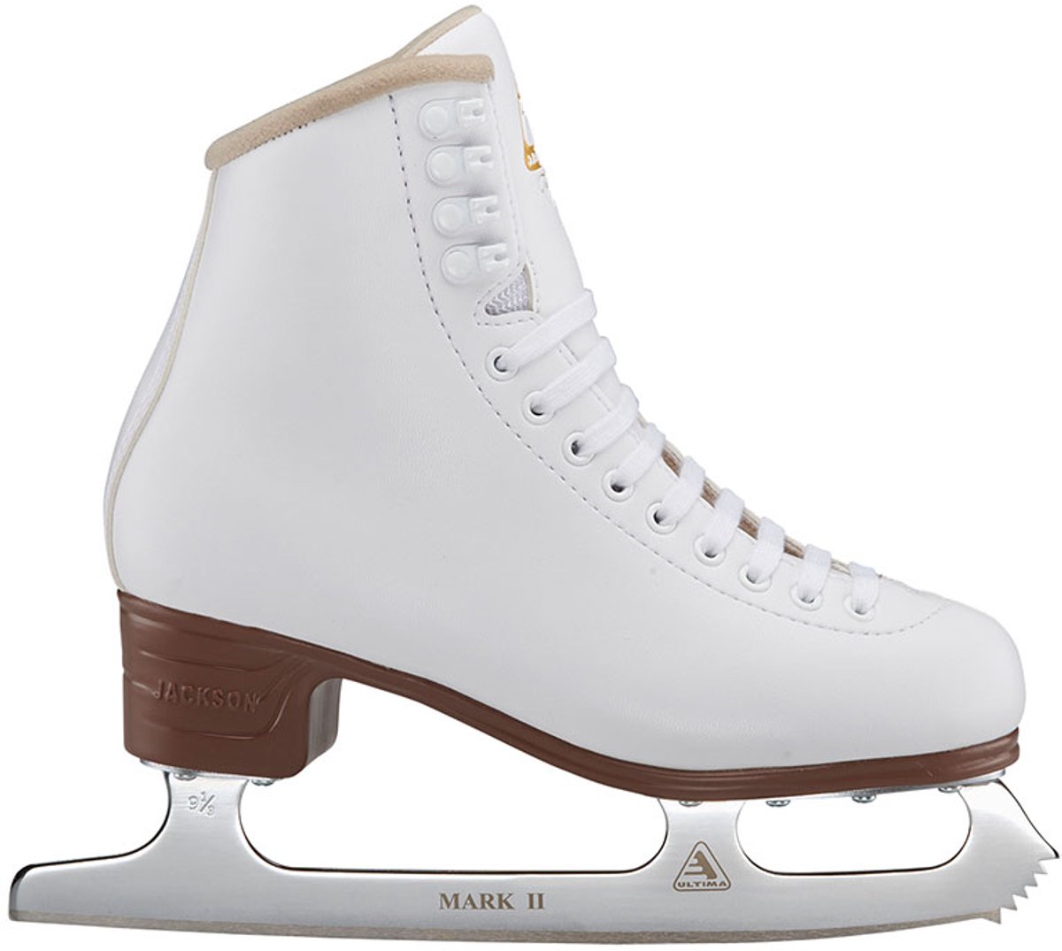 Jackson – Excel – Kunstschaatsen – Schaatsen – Dames – Wit – Lichtgewicht Support & RVS IJzer – Maat EU 41.5