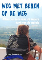 Weg met beren op de weg