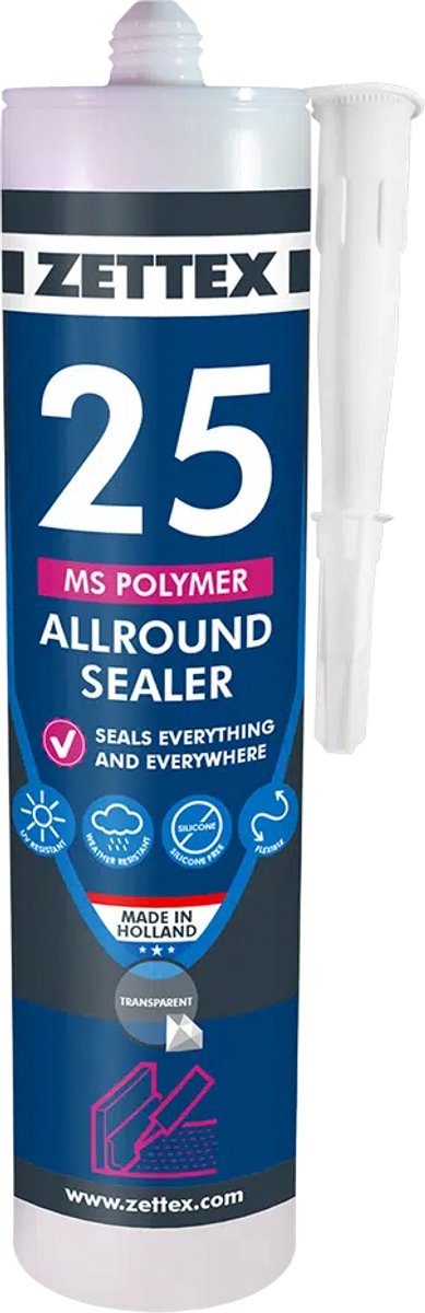 MS 25 Ultra Seal Afdichtingskit – Binnen & Buiten – 290ml - Transparant