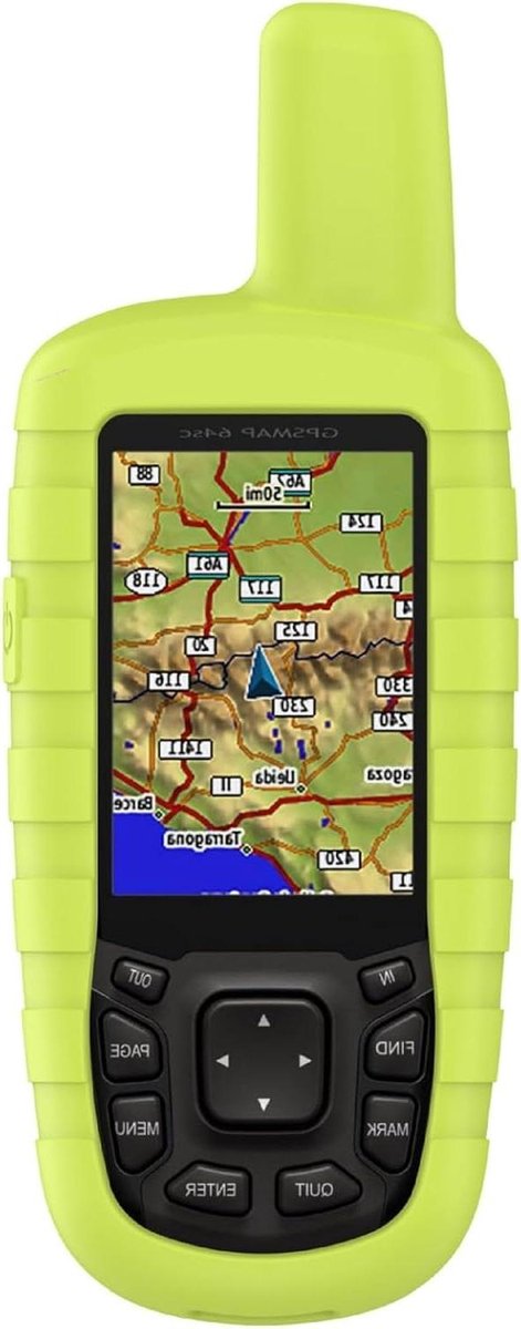 Provento - Beschermhoesje voor GPSMAP 63/60SC/63SCX - Groen Siliconen - Valbescherming - Draagbaar