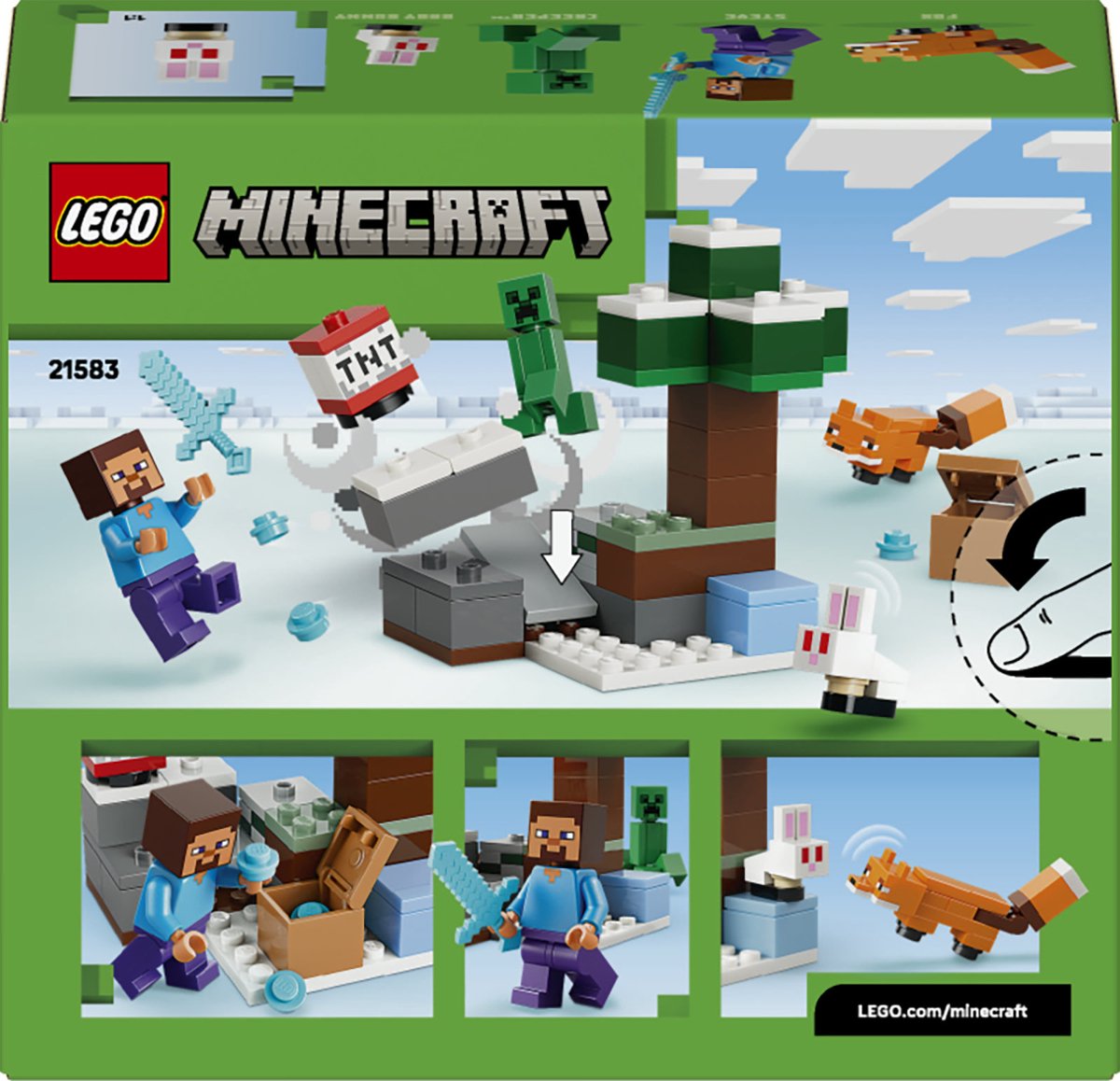 LEGO Minecraft Steve's Taiga-Avontuur Videogame Bouwpakket voor Kinderen - 21583 — afbeelding 16