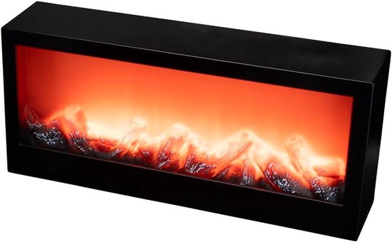 HOMCOM Elektrische Haard Met LED-verlichting, Realistisch Vlameffect 1800w Schouw 2 Afstandsbedieningen Glas Wit~22743j6ahu001