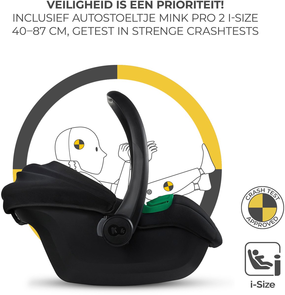 Kinderkraft ESME PRO 3-in-1 Kinderwagen Beigekleurig - afbeelding 2