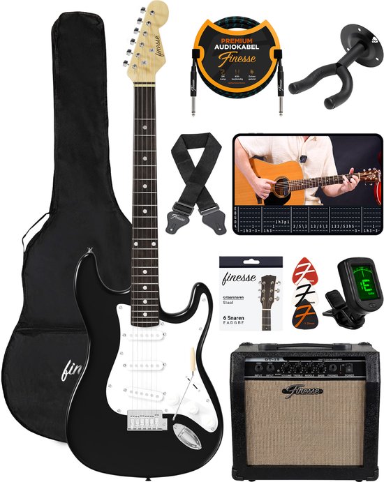 Finesse Elektrische Gitaar met Versterker - Kind