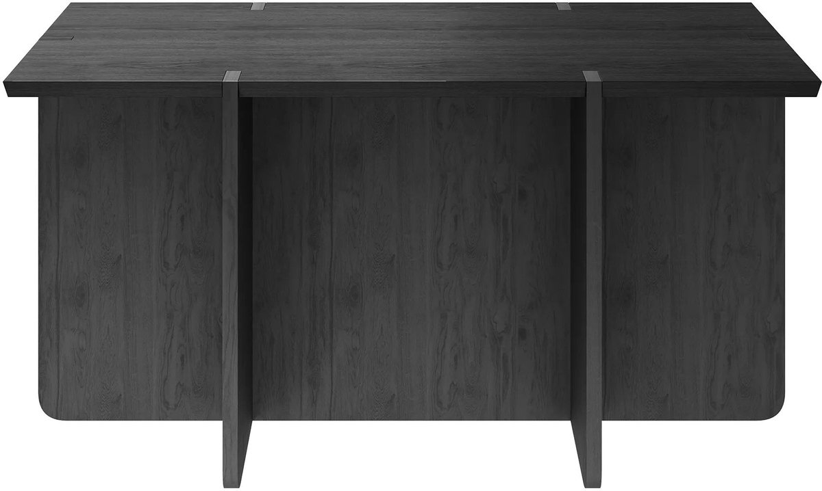 Engawa Bank Black Oak | Zwart | Hout