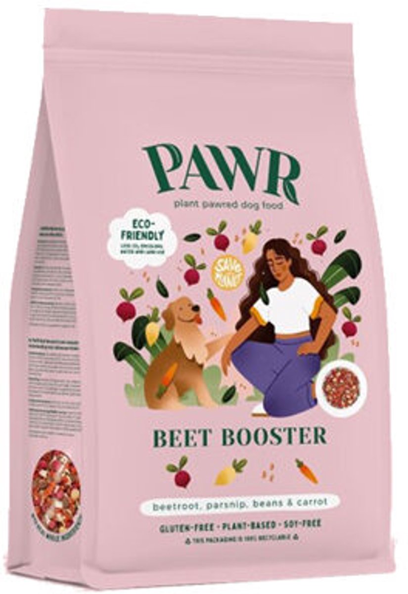 PAWR Beet Booster Plantaardig Hondenvoer - 3x 750 gr