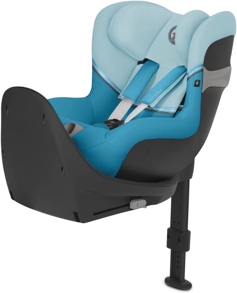 Baby-autozitje met 360° draaimechanisme en maximale veiligheid, voor kinderen van 3 maanden tot 4 jaar, max. 18 kg, strandblauw