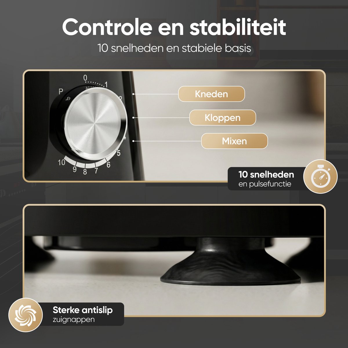 Gatson 1500W Keukenmachine 5L – 10 snelheden thumbnail 5