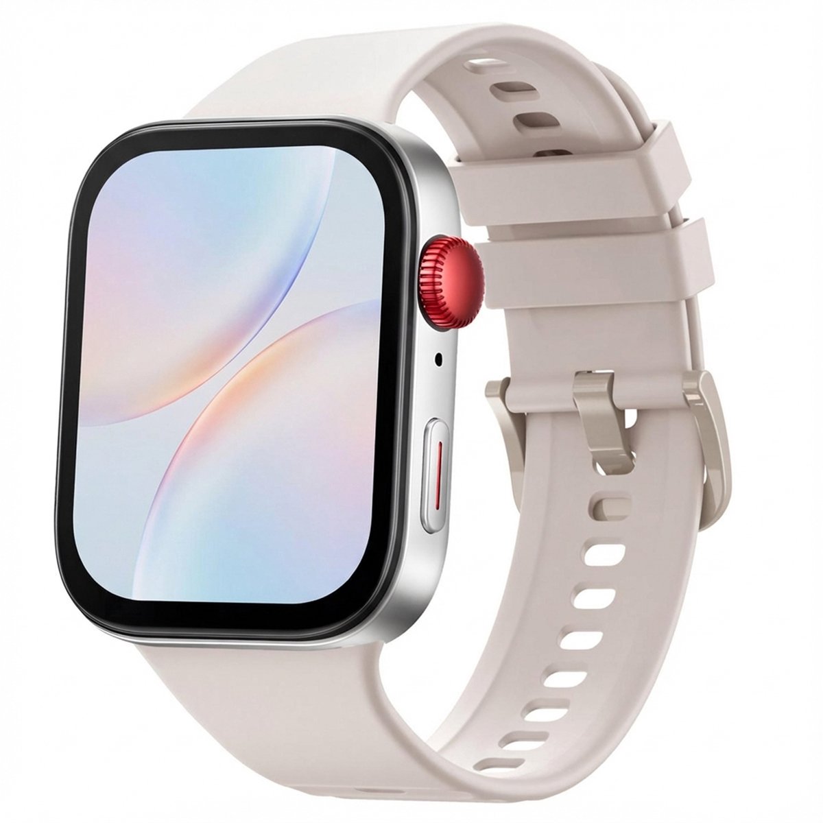 Siliconen bandje - Geschikt voor Huawei Watch Fit 4 / 4 Pro - Ivory White