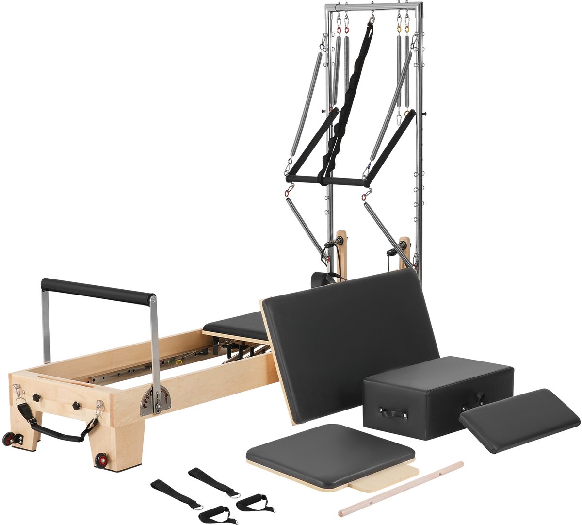 VEVOR Pilates Reformer Houten Pilates Machine Home Gym Esdoornhout - VEVOR - €1.564,99