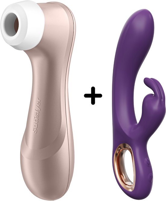 Satisfyer Pro 2 + Ivy Lux Tarzan Vibrator - Luchtdruk Vibrator & Vibrator voor vrouwen – 2-in-1 Seksspeeltjes Set voor Vrouwen – Waterdicht & Fluisterstil