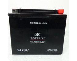SLA-accu BC Battery voor Motor Honda 1800 Vtx C/S Retro 2002 tot 2008 YTX20L / 12V 18Ah Nieuw