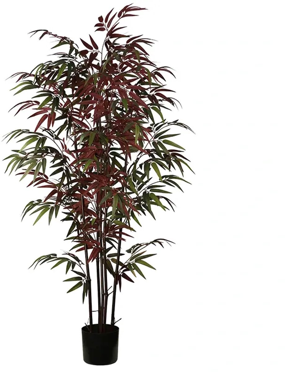 Kunstplant Bamboe rood - 150cm