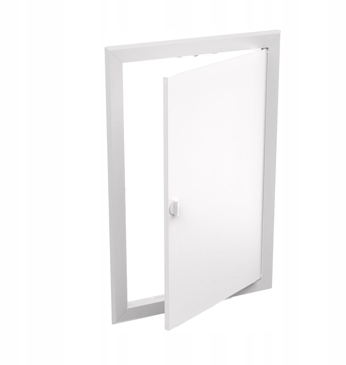 Metalen Inspectieluik Wit 60x80cm met Draaiknop