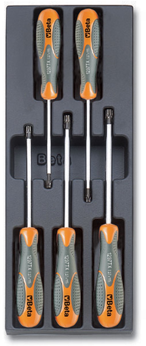 Beta Torx Schroevendraaierset T25-T45 in Foam Inlay