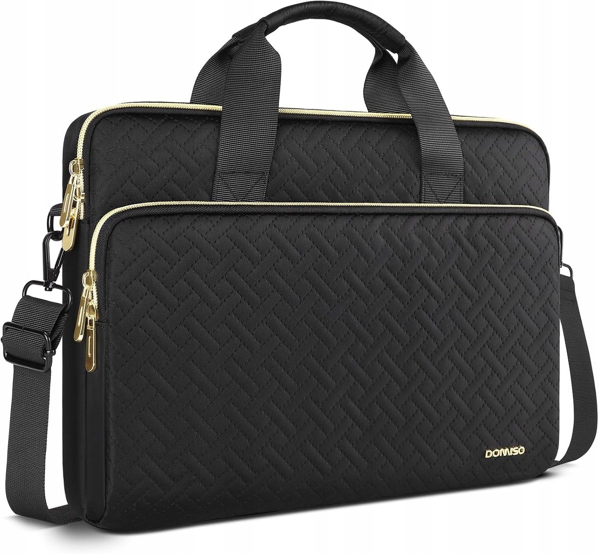 Merkloze Laptoptas 17.3" Zwart - Beschermende Hoes met Extra Vakken