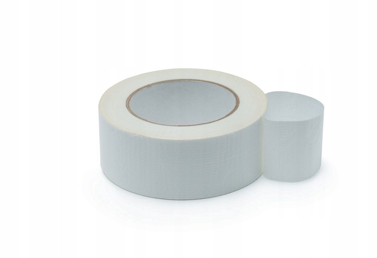 Duct Tape Reparatie Wit 50mm x 50m - Sterke Lijmband