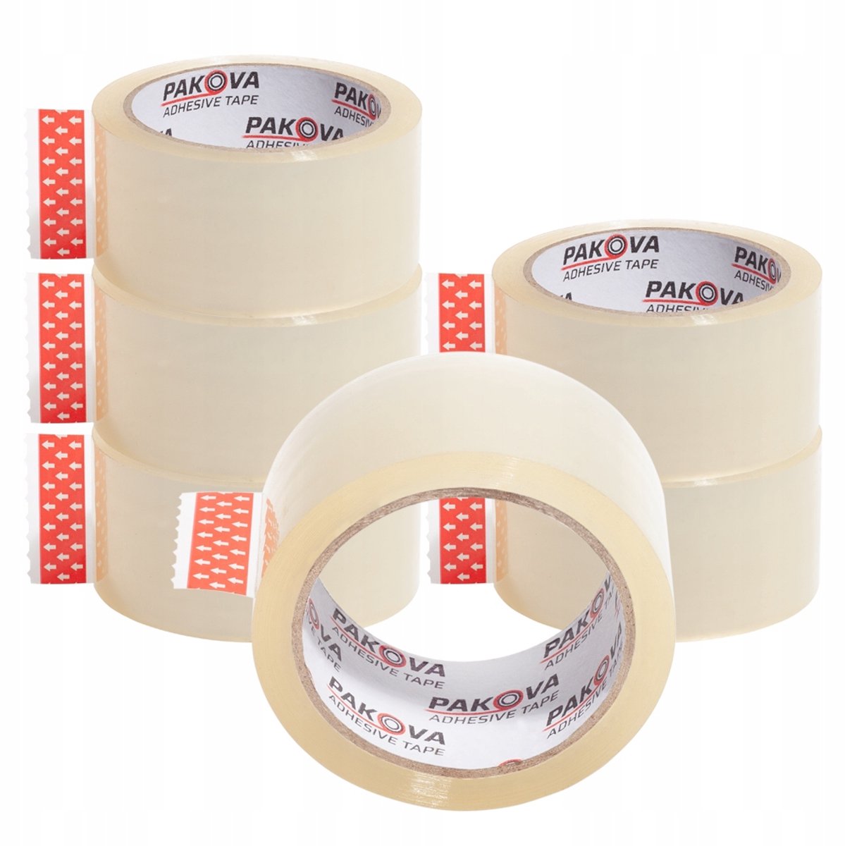 Pakova Pakkingstape Transparant 48mm x 120m - 6 Rollen